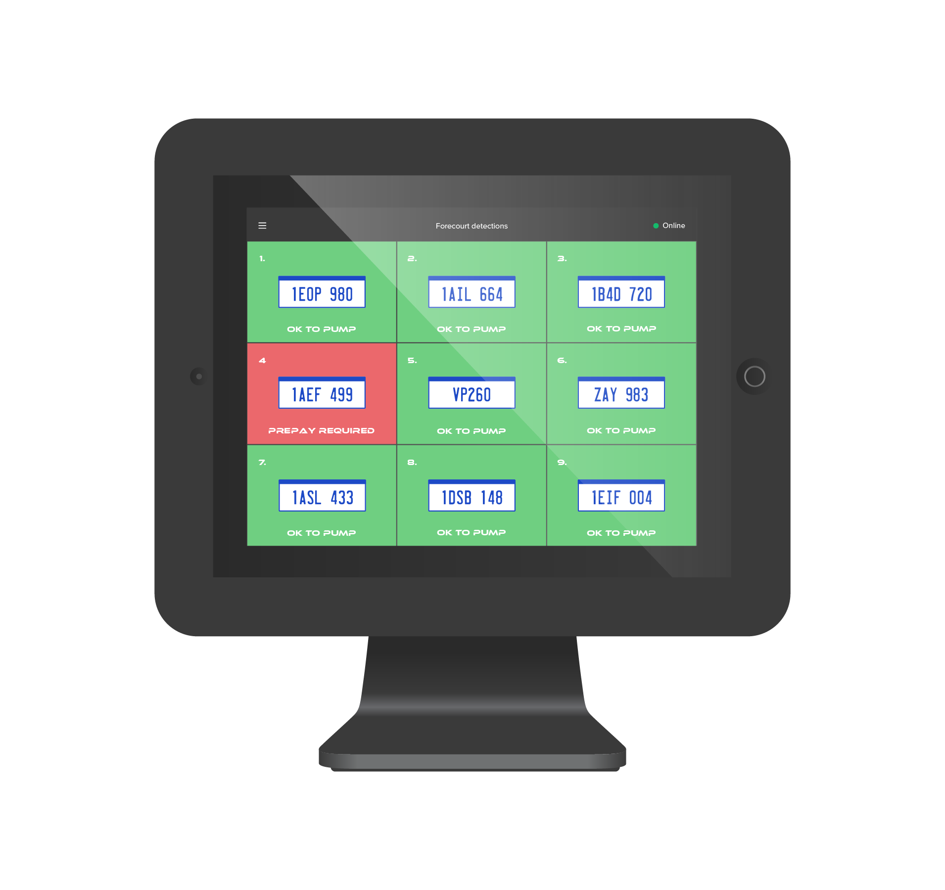 Scancam iPad application interface