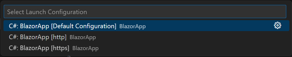 Run application using VS Code run button