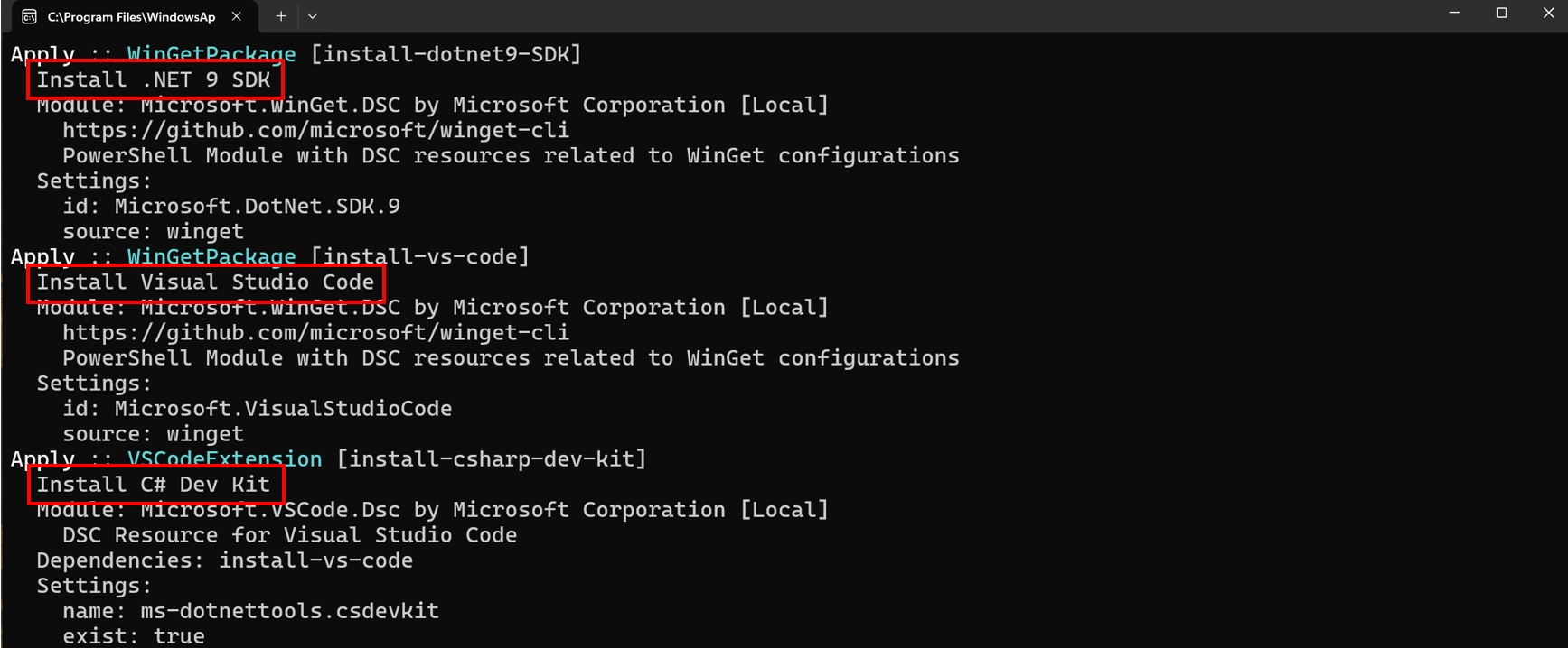 Dotnet sdk, vscode, and csharp devkit installation
