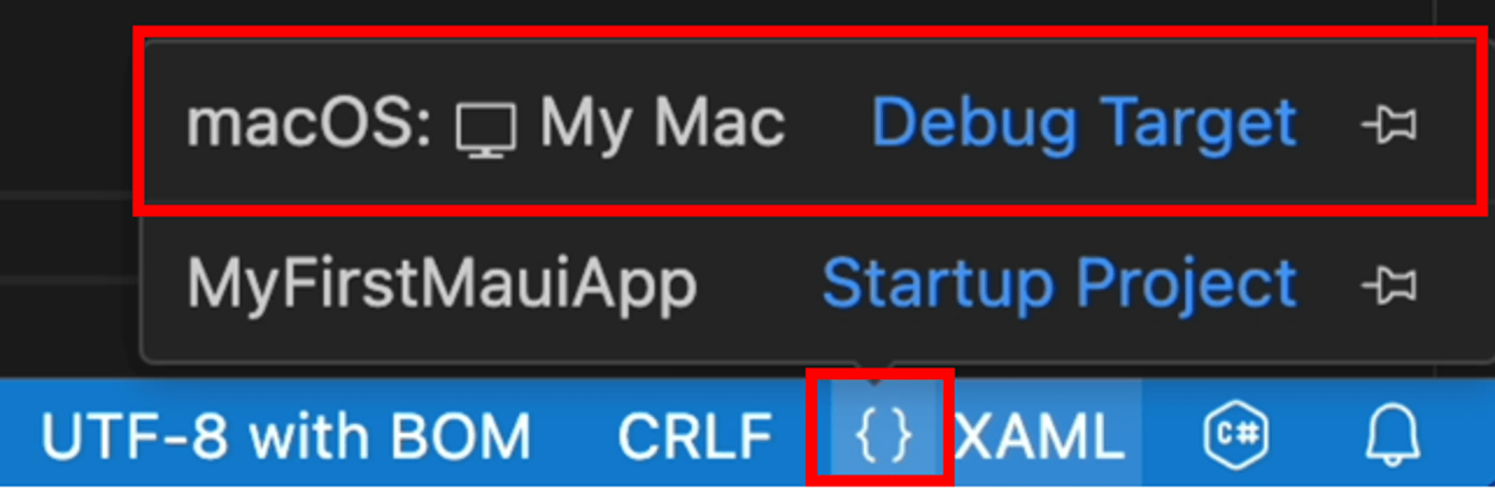 My Mac selected as target deployment by default