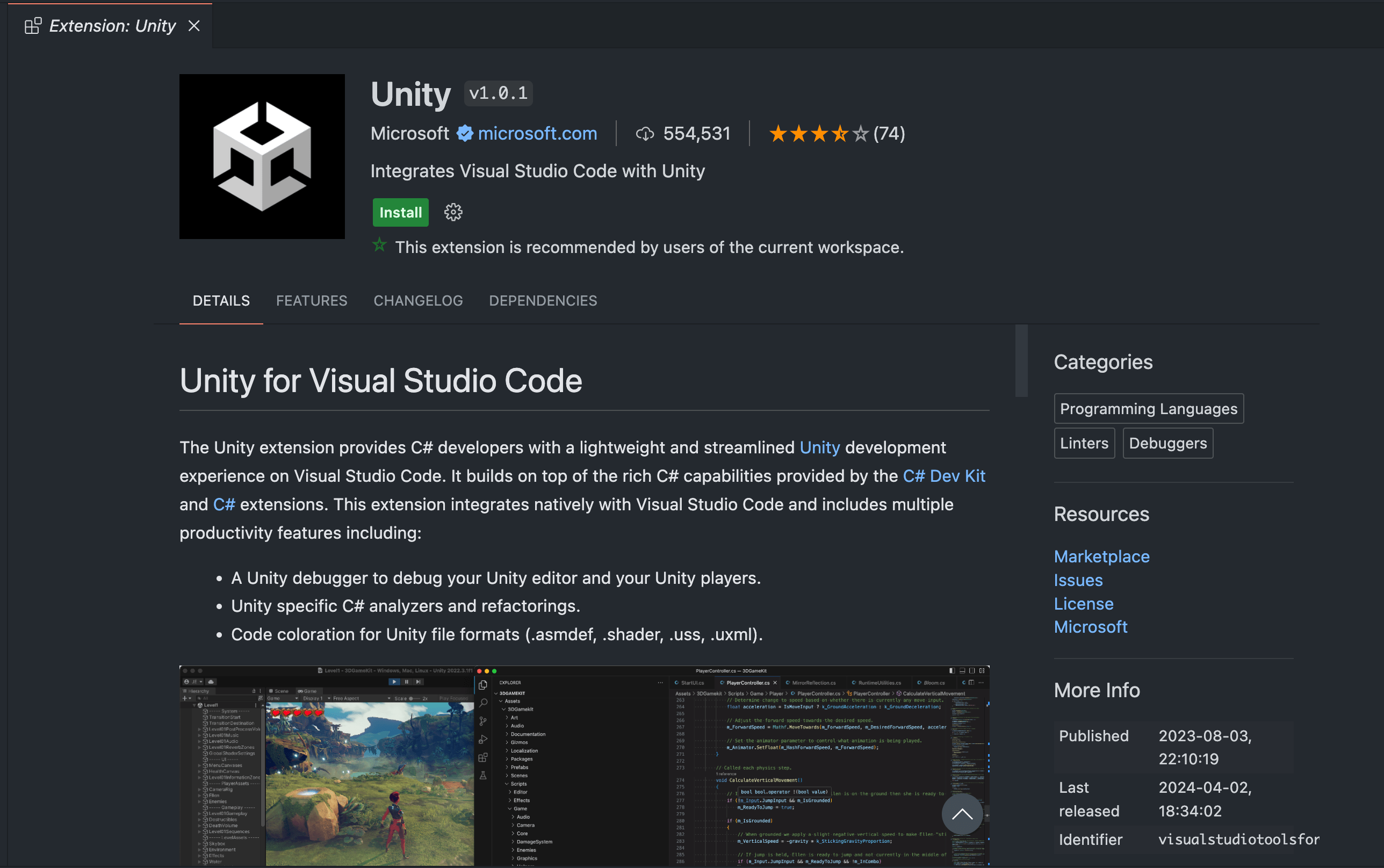 Unity Extensions for VS Code
